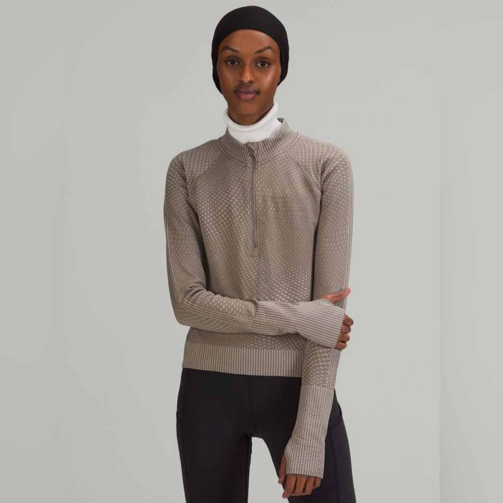 Lululemon Rest Less Cropped Half-Zip (size 8)